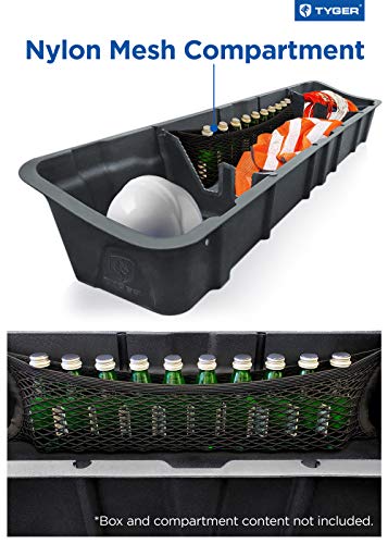 Tyger Auto Rear Underseat Storage Box Tg-Cb5F2228 Compatible With 2015-2023 Ford F-150; 2017-2023 F-250/F-350/F-450/F-550 Super Duty | Crew Cab | Not For F150 Xl & Xlt 300A Trims | Black Organizer #TOP4