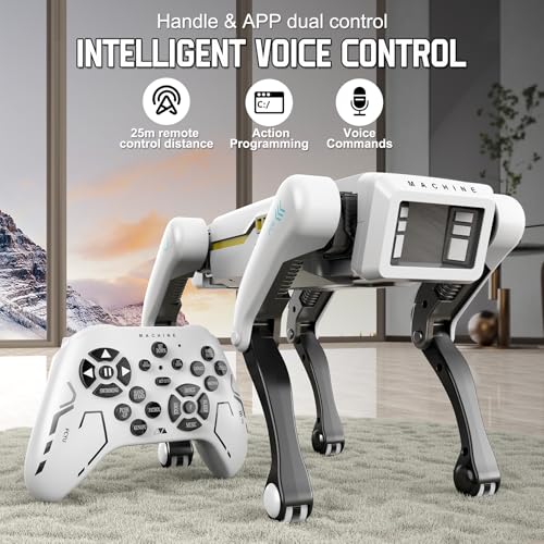 Image of Robot Dog, AI Dog, AI Smart Pet, Will Dance and Kungfu, Voice /App /Remote Control, Support Action Programming, AI Robot Ideal Gift for Adults /Kids