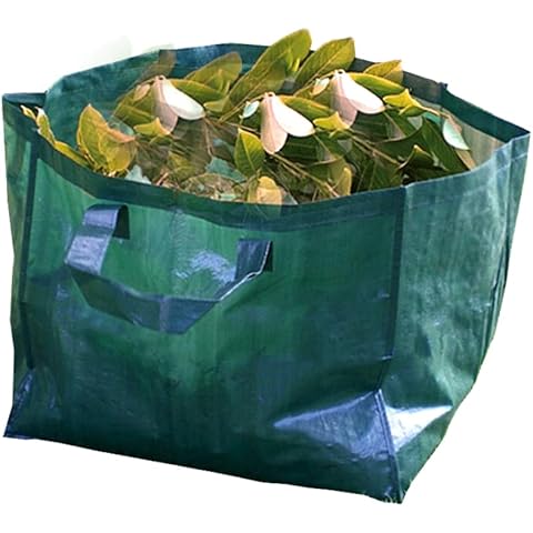 Steexu Garden Bags Heavy Duty - Pop up Garden Waste Bags Reusable - Garden Refuse Bags - Heavy Duty Garden Waste bags With Handles - Garden Sacks- Pack of 2 Cover