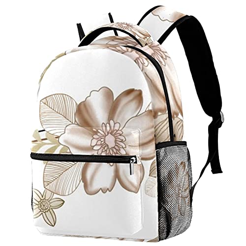 Sac à dos étudiant multicolore avec poches latérales pour fille et garçon