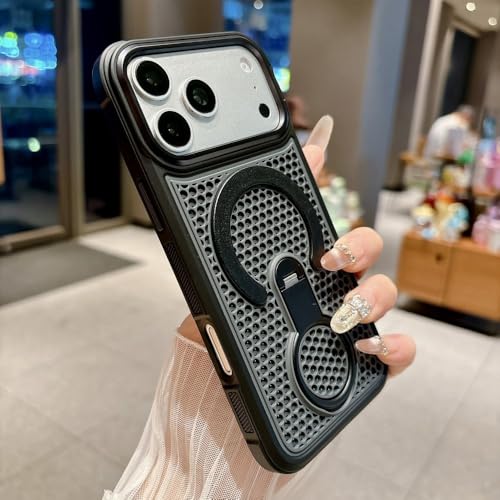 �ڂɌ����Ȃ��T�|�[�g�u���P�b�g��p���M�X�}�z�P�[�X iPhone�p 17 16 15 14 13 12 11 Pro Max �ʋC���}�O�l�b�g�J�o�[�A�u���b�N�AiPhone�p17�p