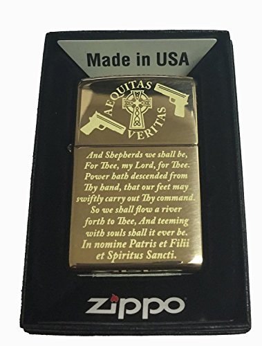 Encendedor Zippo Boondock Saints Oro Pulido miniatura 1