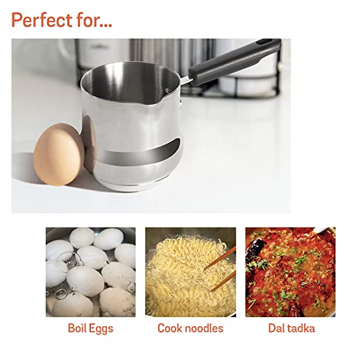Meyer Nickel Free Stainless Steel Mini Pot | Milk Pan, Tea Pan Stainless Steel, Milk Pan Induction Base | Chai Pan | Small Saucepan | Milk Boiling... - Image 4