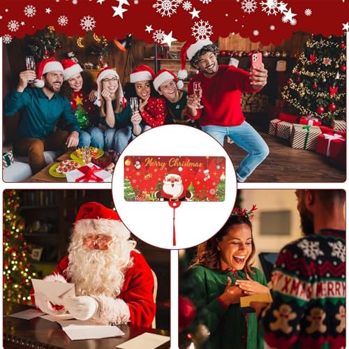 2PCS Geldgeschenk Weihnachten, Geldumschläge, Geldumschläge mit Quasten, Festliche Geschenkidee für Geburtstage, Familienfeiern