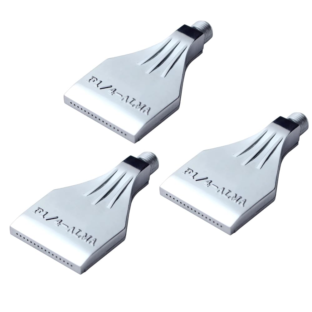 3pcs Blowing Wind Nozzle G1/4 Flat Air Nozzle, Aluminum Alloy High Pressure Spray Nozzle, 16 Hole Air/Water Nozzle for Cleaning Cooling, Fits Most Pipes and Systems, Easy to Install