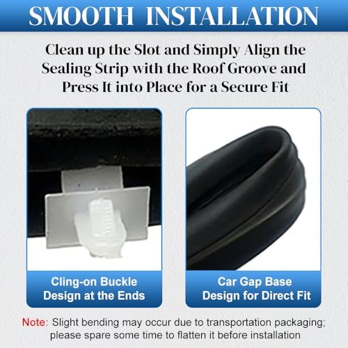 Riloer Car Door Rubber Seal Strip (Buckle Style), 72350-SWA-A01, 72310-SWA-A01, Door Weatherstrip Moulding Seal, Compatible with Honda CR-V 2007-2011, 1 pc (Front Left) — view 2