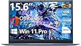 MELIUNA Laptop, 15.6 Inch Laptop Computer with Windows 11 Laptops, 16GB RAM 1024GB SSD, Celeron, Office 365, WiFi 6, IPS FHD, 180° Viewing, 53.2WH Battery, HDMI, Cooling Fan(Gray)