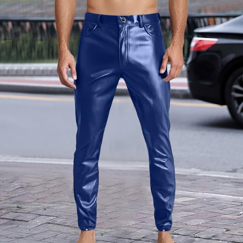 Pantalon de motard simili cuir souple et confortable - 2
