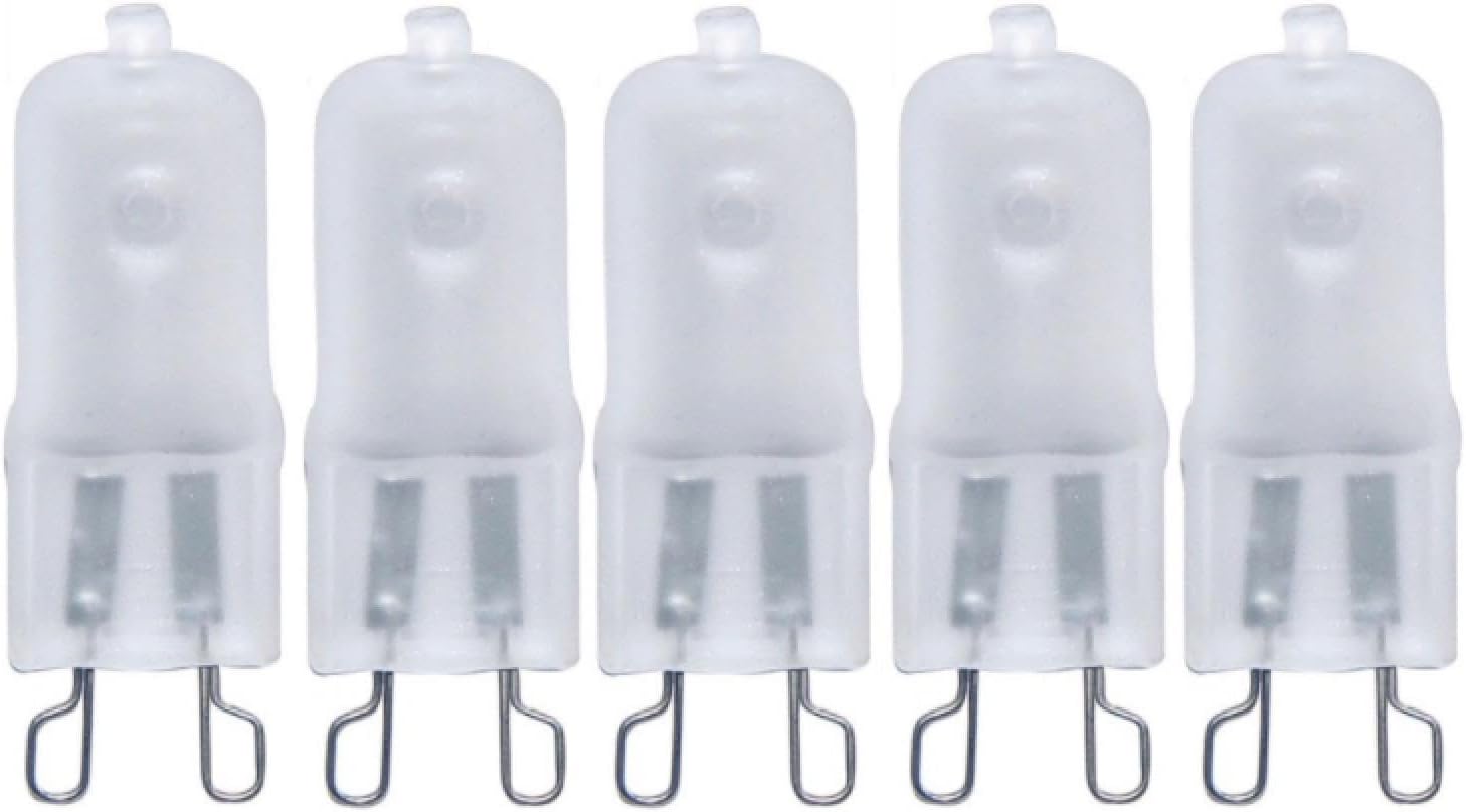 Frosted G9 Halogen Bulbs 10-Pack - 25W/40W/60W 230V 2800K - 2-Pin Oven & Appliance Capsule Bulbs 20W 230V 20PCS