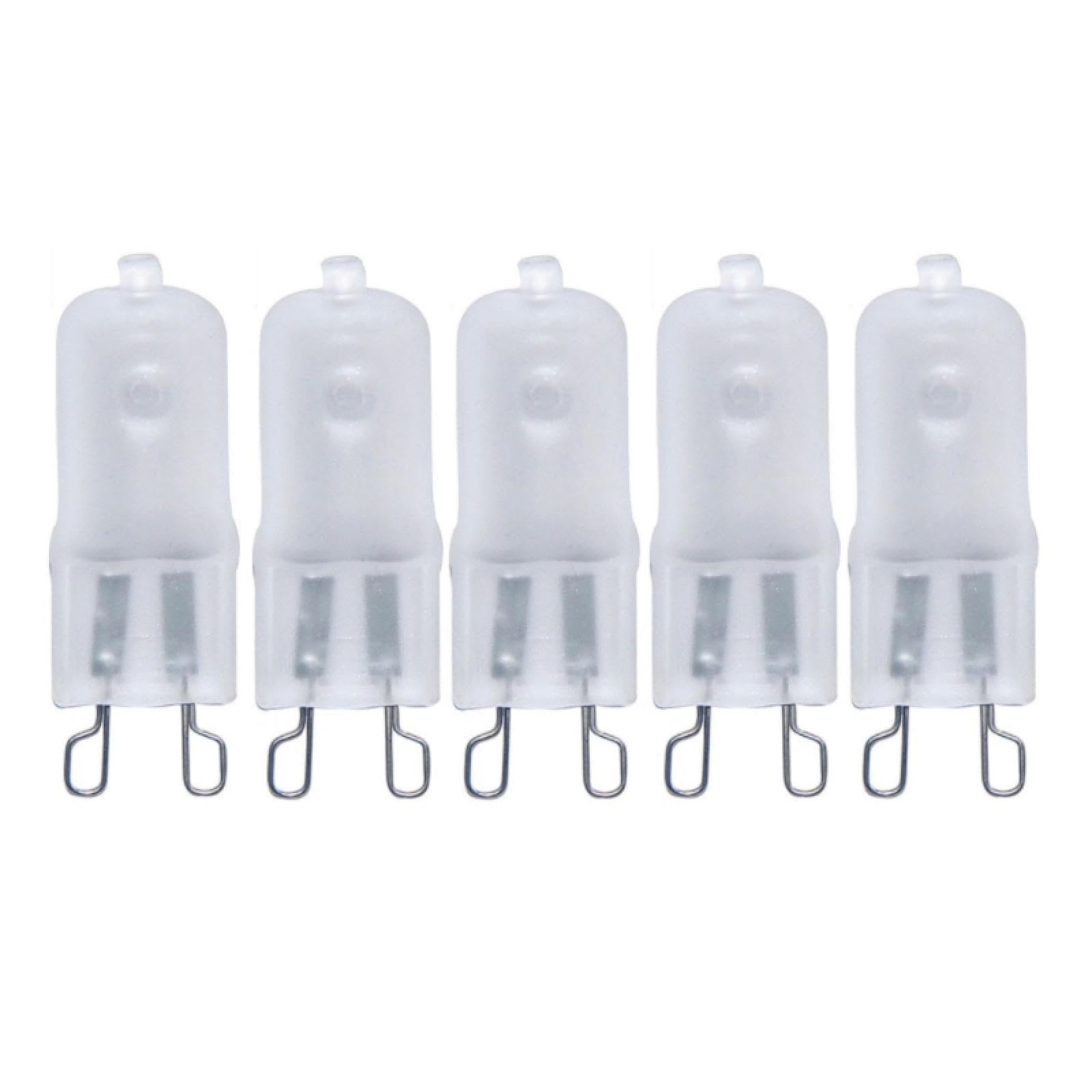BLOMDE G9 Frosted Halogen Bulb 230V 25W 40W 60W, 2-poliger Sockel mit Kugel eingesetzte Kapsel, 10 Stück. 20W 230V 20PCS