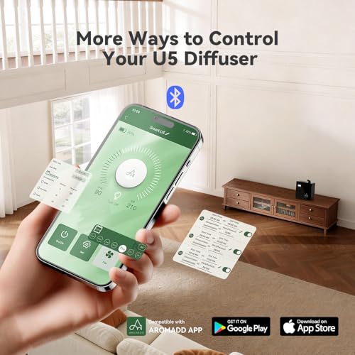 2025 Upgraded 3500 Sq.Ft Smart Scent Diffuser - HVAC System, Whole House Aroma & Hotel Collection Diffuser, Waterless Essential Oil Diffuser for Home Large Room, Cold Air Tech, 600mL (Black) - Image 6