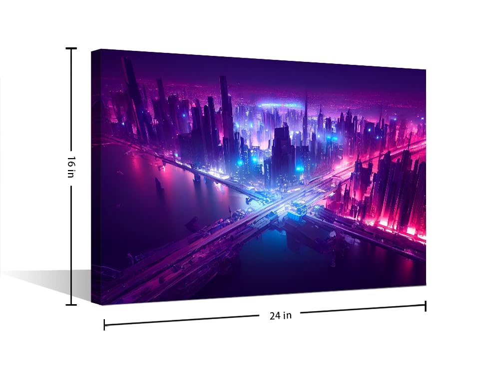 Cyberpunk Style Artwork Pictures Home Decor 1 Panels Wall Art for Bedroom Living Room - Image 2