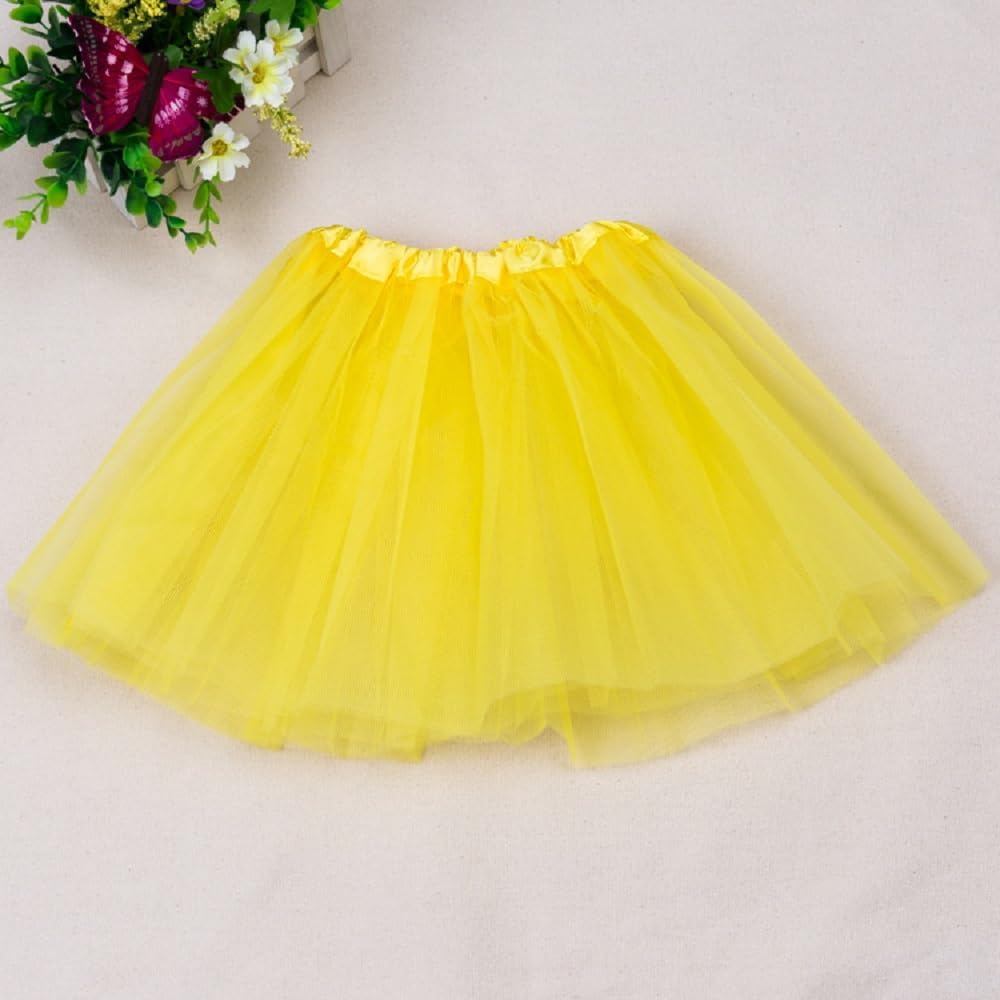 3 Layered Tutus for Girls,Tulle Tutu Skirts 3-8 Year Little Girls, Birthday Dance Halloween Cosplay Party