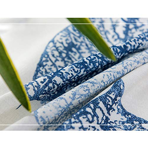 2 Panels Blackout Curtains Leaves Pattern Printed Curtain Pencil Pleat for Kids Bedroom Living Room Home Decoration,Curtain,W140xL270cm - Image 6