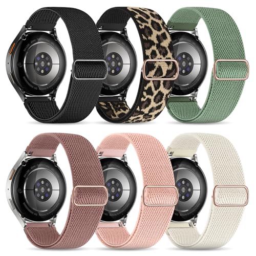 Stretchy Bands Compatible with Samsung Galaxy Watch 7 6 4 5 Band 40mm 44mm/Watch 6 4 Classic 47mm...