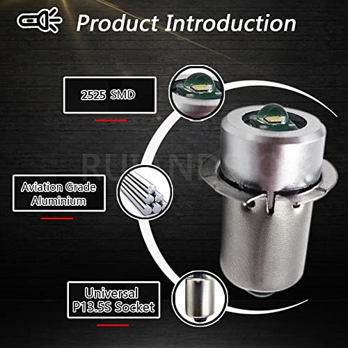 Ruiandsion P13.5S PR2 - Lampadina LED a LED con