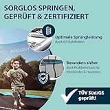 HUDORA Trampolin Fantastic Complete - Gartentrampolin mit Sicherheitsnetz & 250/300cm Durchmesser - Sporttrampolin mit Rahmennetz - Familien-Trampolin mit breiter Randabdeckung für bis zu 100kg - 5