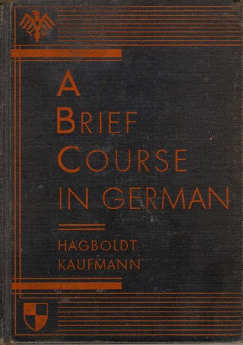 A brief course in German B0017KX2T8 Book Cover