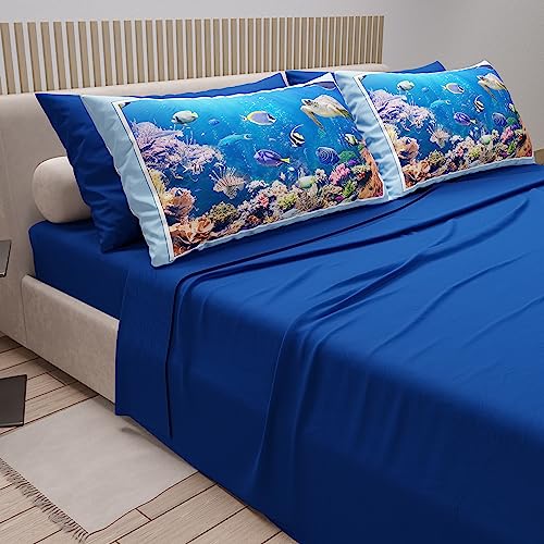 PETTI Artigiani Italiani, Double Bed Sheets in Cotton with Pillowcases in Digital Print - Image 2