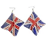 Material de alta calidad: los aretes decorativos Jubilee 2022 están hechos de aleación de alta calidad, con exquisita mano de obra y tacto cómodo y suave.