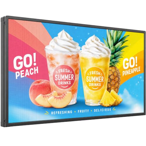 Image of CX 65 x 34 Inch P5 Outdoor LED Sign, 320 x 160 Full-Color RGB Message Board with WiFi, Mobile App and USB Control, IP65 Display for Scrolling Text, Images and Video