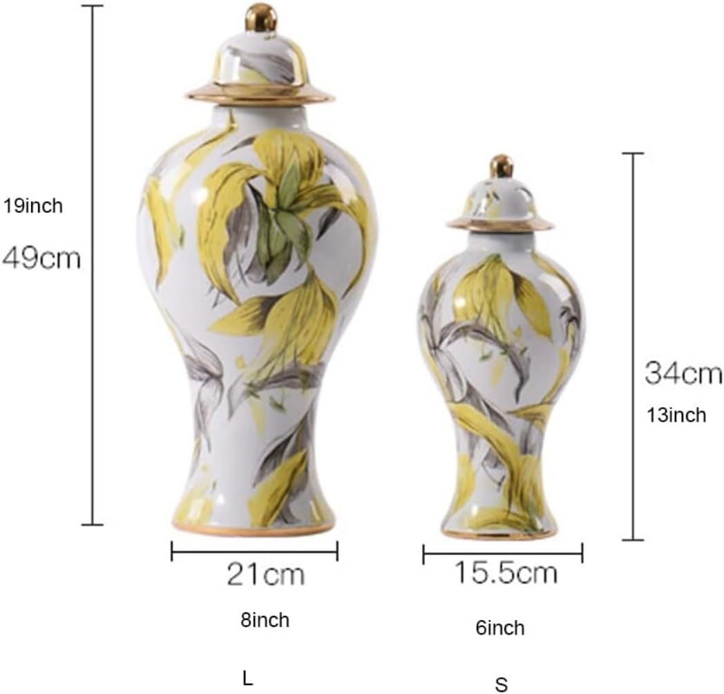 Ingwer glas mit deckel Ingwergläser Modernes Keramik-Ingwerglas Mit Deckel, Chinesische Traditionelle Dekorative Porzellangläser, Tempelglas Mit Deckel Porzellan-ingwerglas Vorratsglas Dekoratives(15