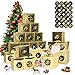 Niumowang Calendrier de l'avent à Remplir, 24 Boites Cadeau Noël Boîtes Bonbons, 9*9*9cm Calendrier de l'avent 2021 avec 1-24 Autocollants, Boites pour DIY Calendrier de l'Avent pour Noël, Mariage