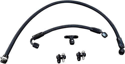 Kit de ventilación de vapor 4 ANComplete LS3 L99 Coolant Crossover negro