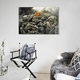 【HOCHWERTIGES MATERIAL】 Unsere Wandkunstgemälde bestehen aus hochwertigem Canvas, das wasserdicht, UV-beständig und lichtbeständig im Innenbereich ist. Hochauflösende Druckmuster, leuchtende Farben und realistische Bilder.