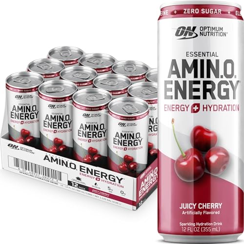 Image of Optimum Nutrition Amino Energy Hydration Drink, Juicy Cherry, 12 Ct