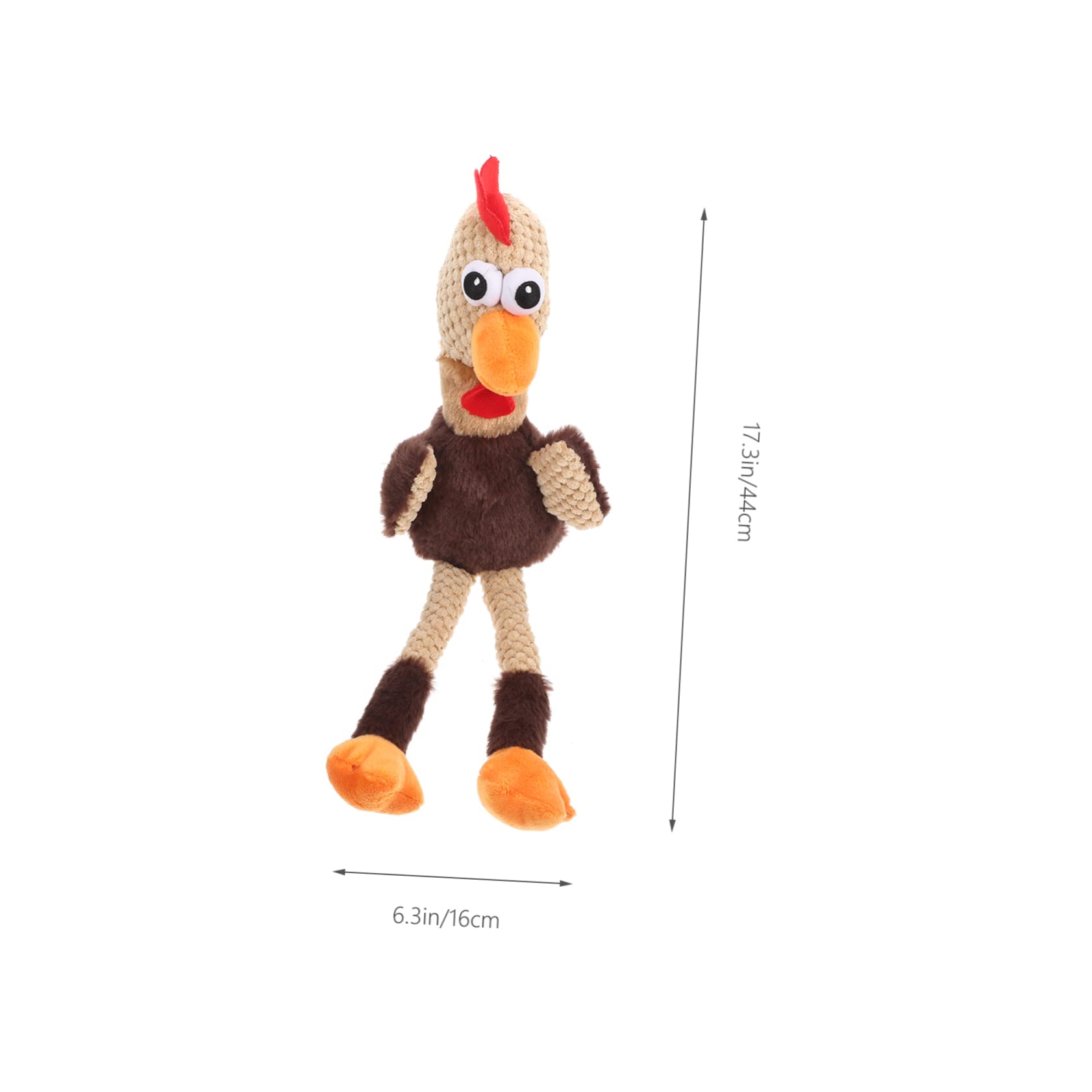 POPETPOP 2piezas Juguete para Mascotas Forma De Pollo Juguete De Masticación Interactivo para Perros Divertido y Resistente para Cachorros para Jugar y Limpiar