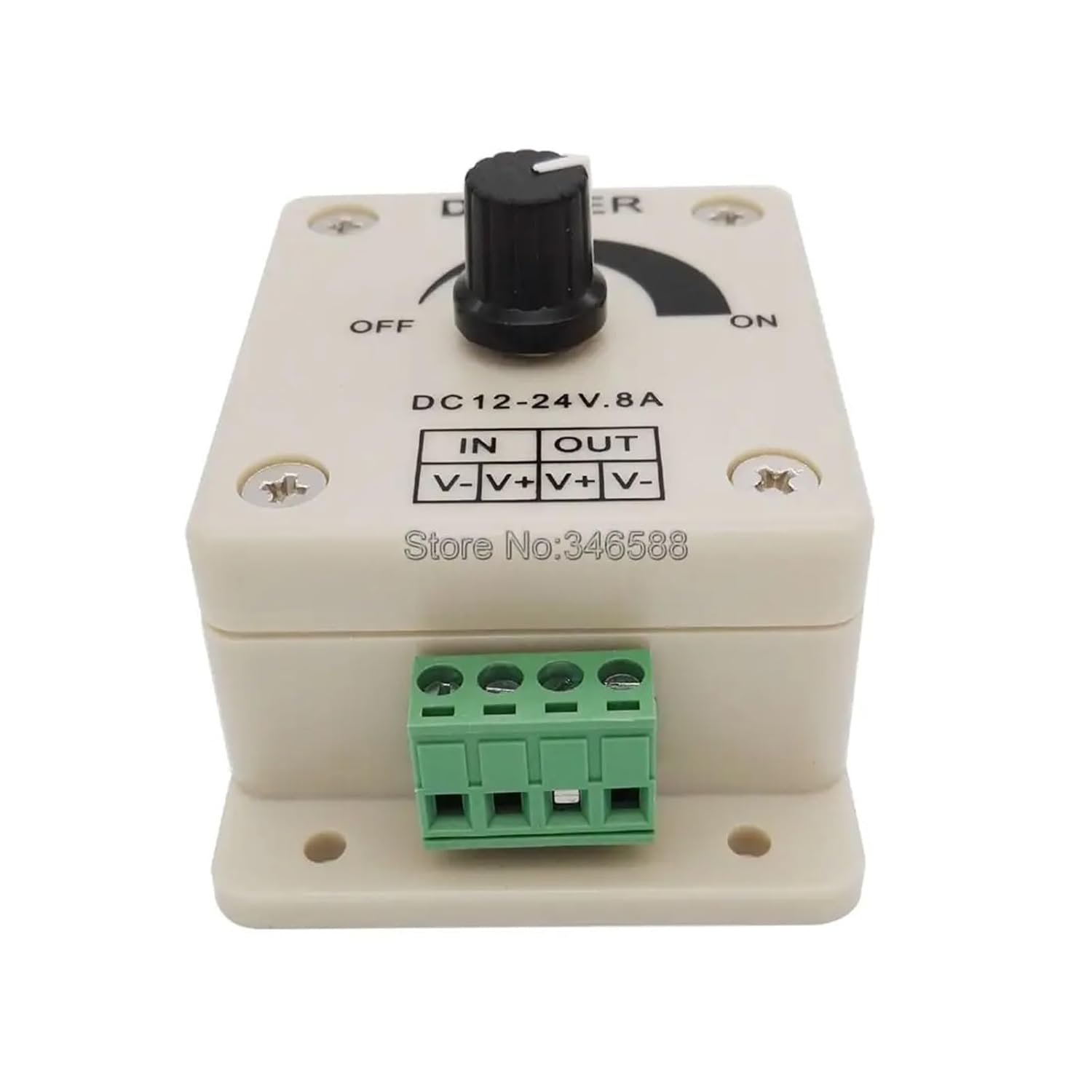 DC 12V 24V 8A Knob LED Dimmer Switch Brightness Adjustable LED Light Strip Controller