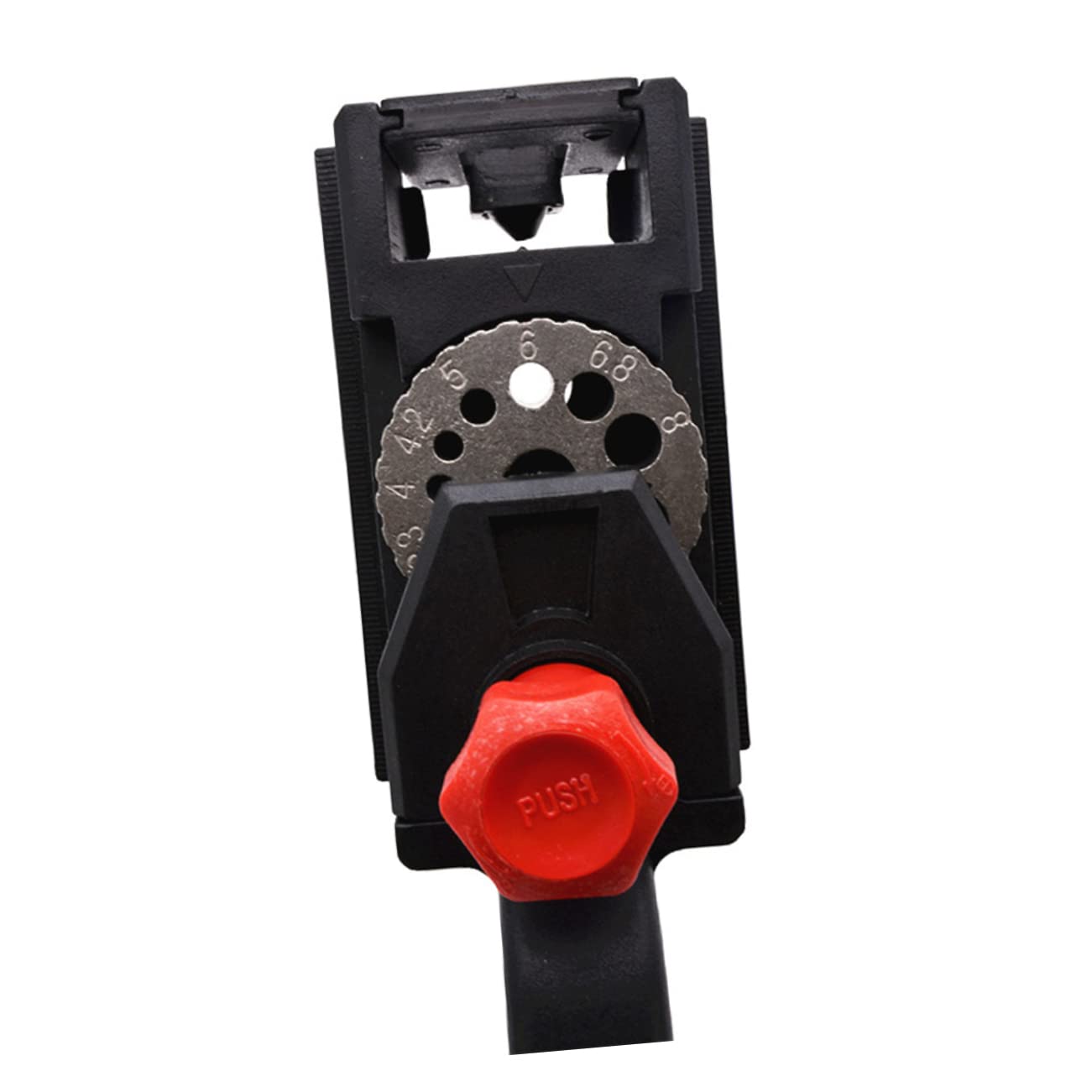 38Pcs Black Wood Straight Hole Locator for DIY Woodworking Precision Drill Depth Control Tool for Furniture Assembly and Joint Making
