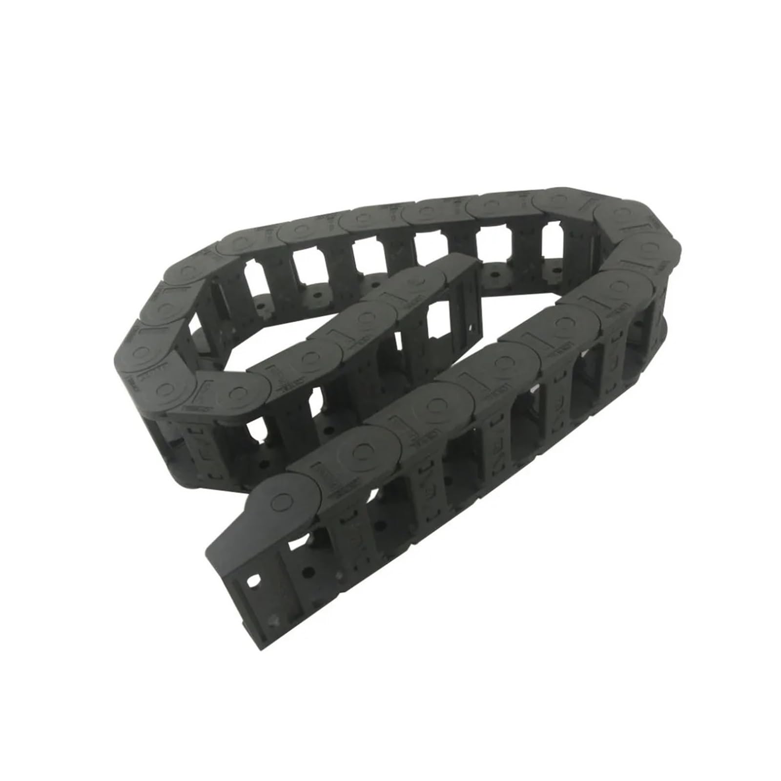 Equipos industriales Cadenas de transmisión 25 x 50 mm Tamaño Interno 1,05 M Longitud Cadena de Arrastre de Cable de Nailon Reforzado con plástico Cadenas de transmisión