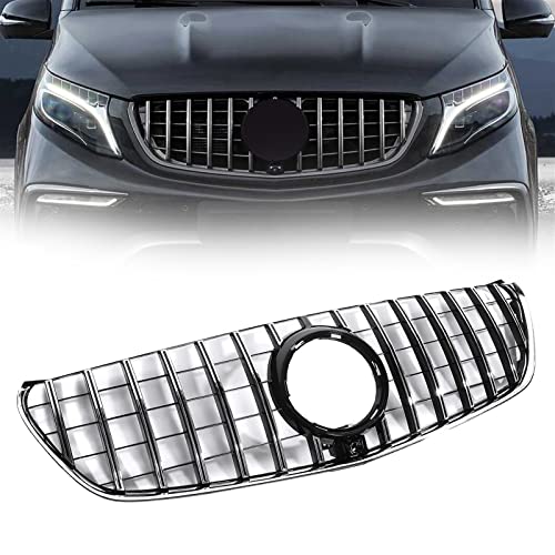 Grille de course Benz Classe V W447 calandre pare-chocs contre impacts argent chromé