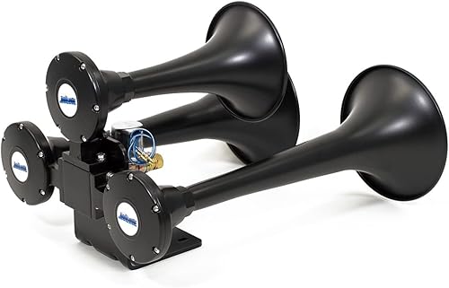 Miniatura 6 de HornBlasters Outlaw bocina de tren de muy alto volumen color negro