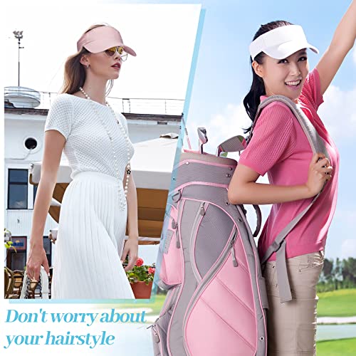 15 Pcs Sport Sun Visor Hats Empty Top Cotton Ball Caps Adjustable Golf Softball Visor Womens Visors Summer Baseball Caps And Visors For Men Women #TOP4