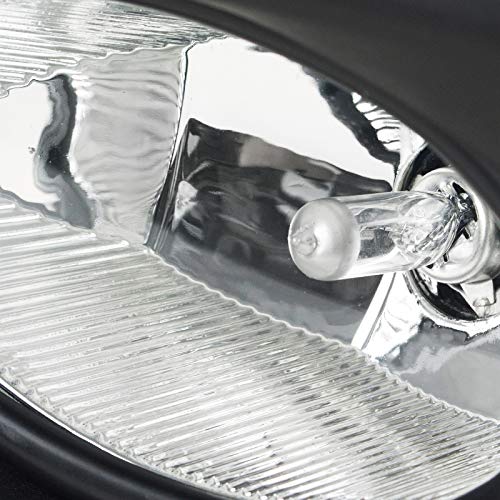 Carpartsinnovate Fits 03-05 Honda Accord 4Dr Sedan Clear Fog Lights Driving Bumper Lamps+Switch