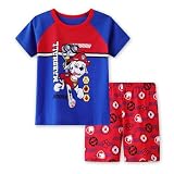 [Paw Patrol] 半袖パジャマ パウパトロール 子ども服 半袖Tシャツ 男の子女の子 90 100 110 120 130 キャラクターTシャツ キッズ 夏用 通学 幼稚園 保育園 夏服 (JP, 数字サイズ, 120, デザイン6)