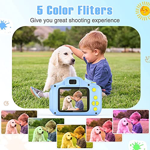 Vatenic Kids Camera, Christams Birthday Gift For Boys Age 3 4 5 6 7 8, Children Digital Cameras For Kids Toys 1080P 2 Inch Toddler Video Camera For 3-9 Year Old Boys With 32Gb Sd Card (Blue) #TOP3