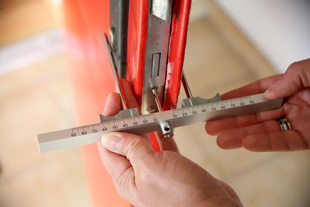 MULTIPICK Schließzylinder-Messlehre – [bis 180 mm] Präzise & Schnell – Messwerkzeug für Profilzylinder – Türzylinder messen – Messlehre Aluminium/Stahl – Schlüsseldienst Zubehör