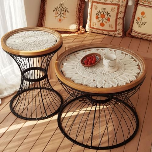 Table basse abstraite JATIBOSH en fer au design épuré - 8