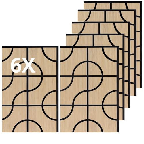 Set 6 pannelli effetto dogato rivestimento parete soffitto polimero plastico interno esterno 63x41,5 cm incastro laterale tagliabili rigidi decorativi legno beige pvc piastrella