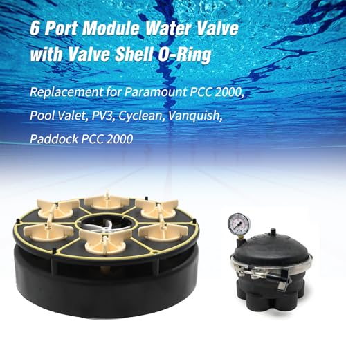 ZUDKSUY 6 Port Module Water Valve with Valve Shell O-Ring, Replacement for Paramount PCC 2000 Pool Valet More, Replaces 004302440800 005302010000 005-302-0100-00 by ZUDKSUY - Image 7