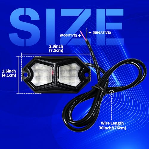 Led Rock Lights Morado Rosa 4 Pods 18 LEDs miniatura 5