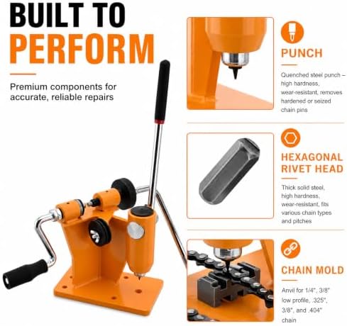 2-in-1 Chainsaw Chain Breaker and Spinner Tool with Detachable Handle - 3