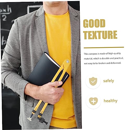 NUOBESTY 1Pc Bússola Ferramenta De Ensino Ferramentas De Couro Lápis De Metal Plástico Placas Branca