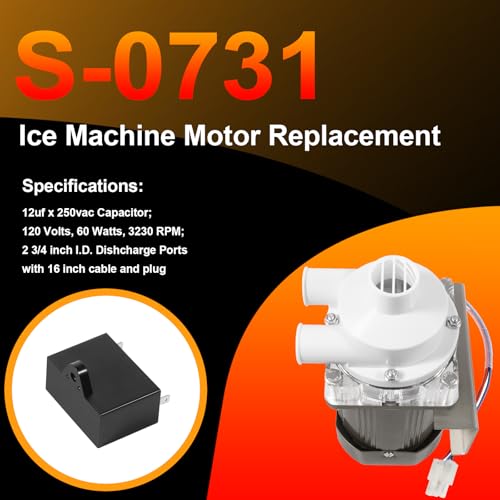 Motor de reemplazo para máquina de hielo YMT S-0731 miniatura 3