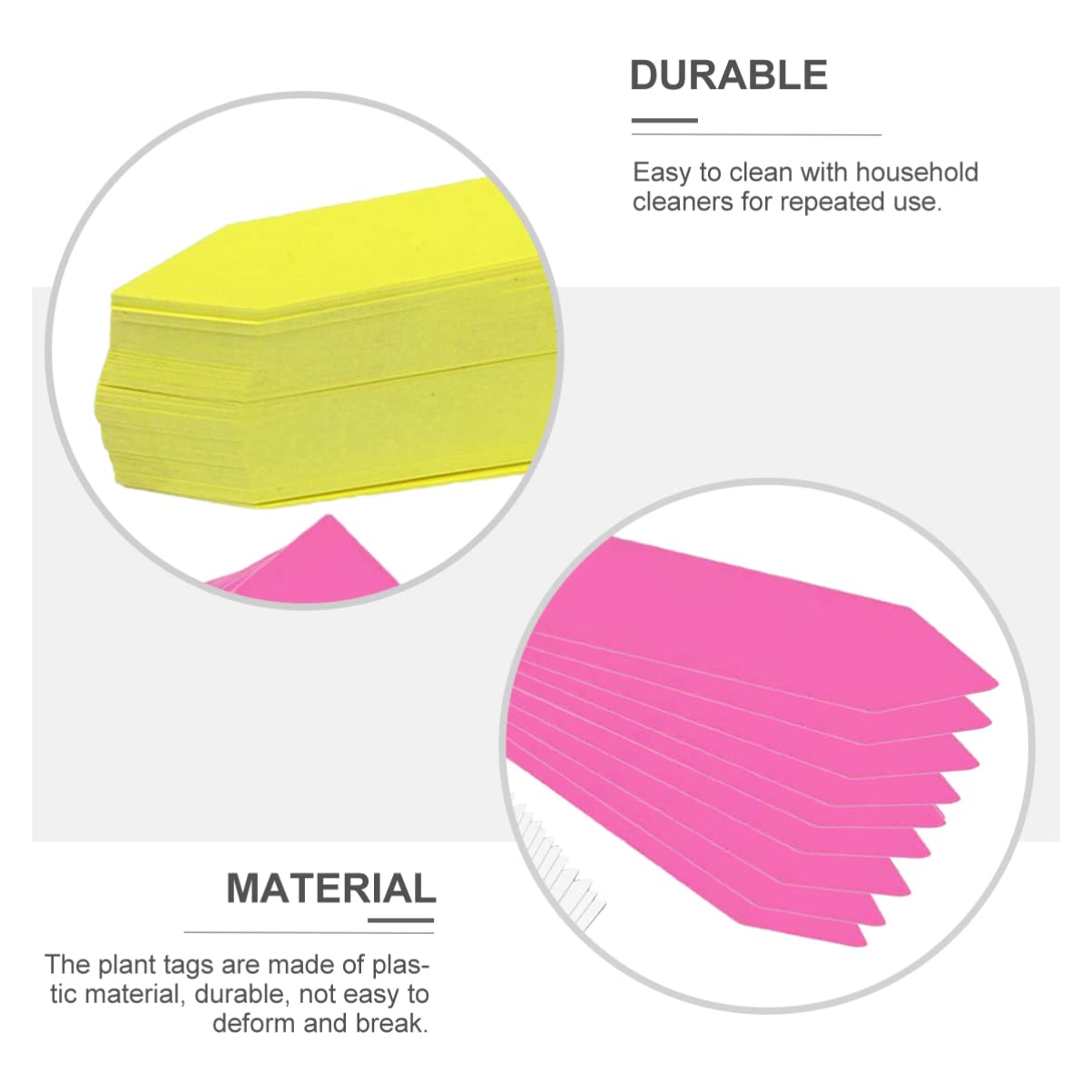 Toddmomy 600pièces Étiquettes De Jardin Colorées De Pour Plantes Plastique Étiquettes Réutilisables Pour Pot Et Jardinage