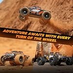 HAIBOXING 1:18 Scale RC Truck 18859E (Orange), 4WD Off-Road Remote Control Car 36km/h, 2.4GHz Radio System, Dual Rechargeable Li-Po Batteries, 35+ Min Drive Time
